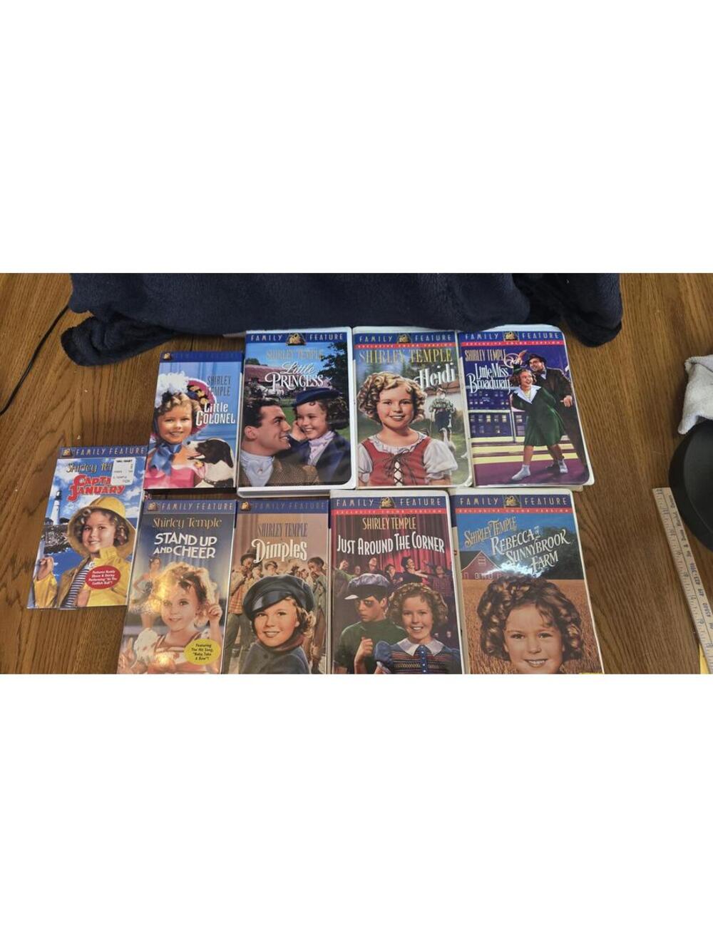 Shirley Temple Family Feature VHS Collection 9 Classic Movies
